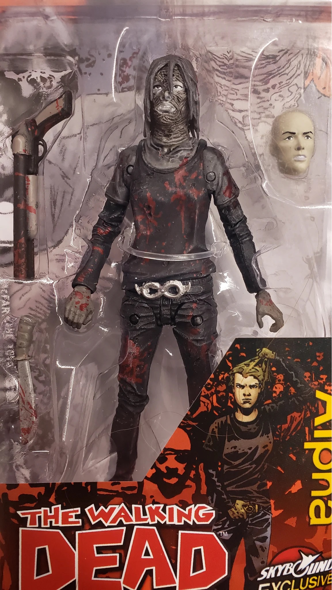 McFarlane Walking Dead Alpha Bloody Black & White Skybound Exclusive Figure